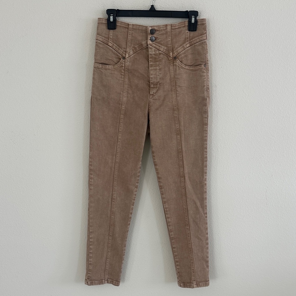 NOAM Bax Tan High Rise Skinny Pants